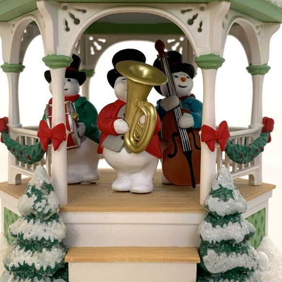 Hallmark Keepsake 2020 Snowman Band Ornament Musical Motion Lights QDB1001 - Picture 3 of 15